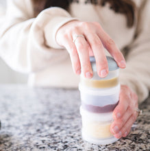 Load image into Gallery viewer, Baby Food Storage Stackable Blue