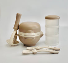 Load image into Gallery viewer, Baby Food Maker with Storage and Spoons Beige

